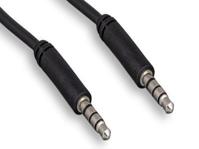 3.5 mm TRRS stereo male-male Audio & microphone Cable 12 Ft.
