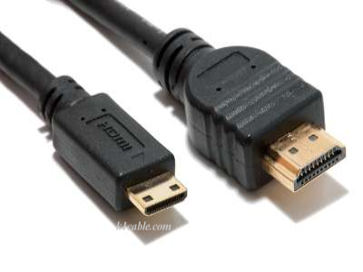 HDMI male to Mini HDMI male 3 Ft. High speed with Ethernet
